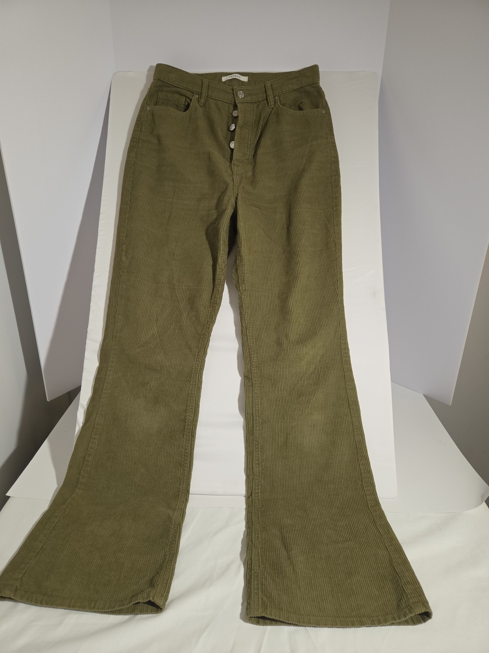 PacSun Pacific Sunwear High Rise Bootcut Corduroy Pants Olive Size 28